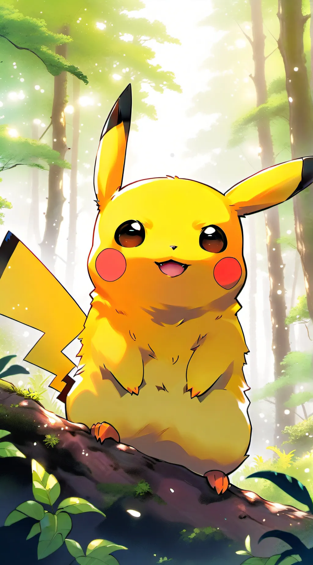 ai character: mama pikachu background