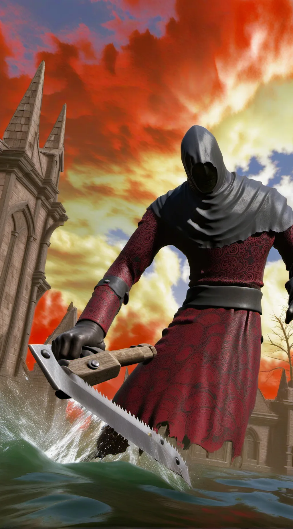 ai character: shadow background