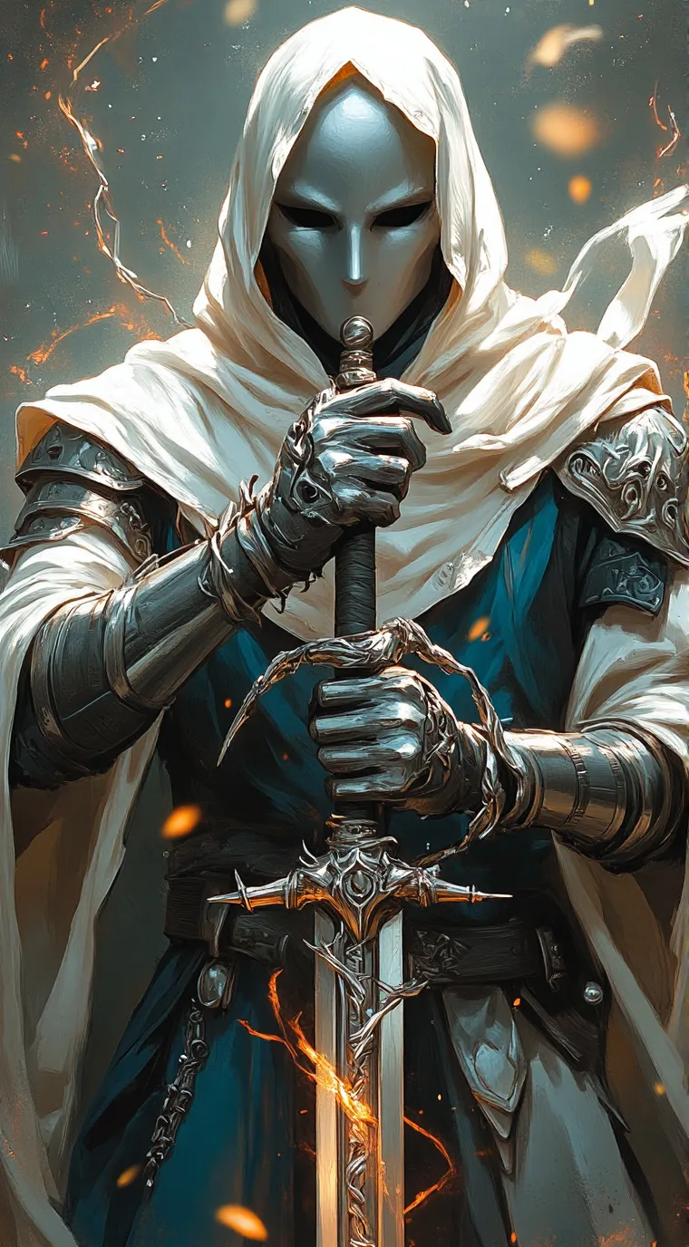 ai character: the white death background