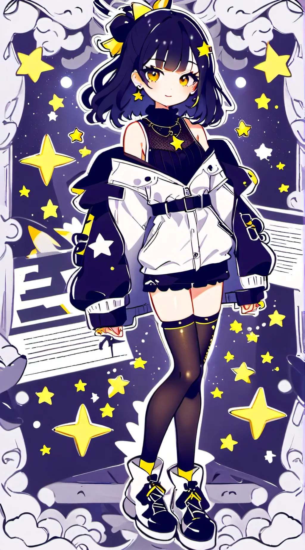 ai character: Moon background