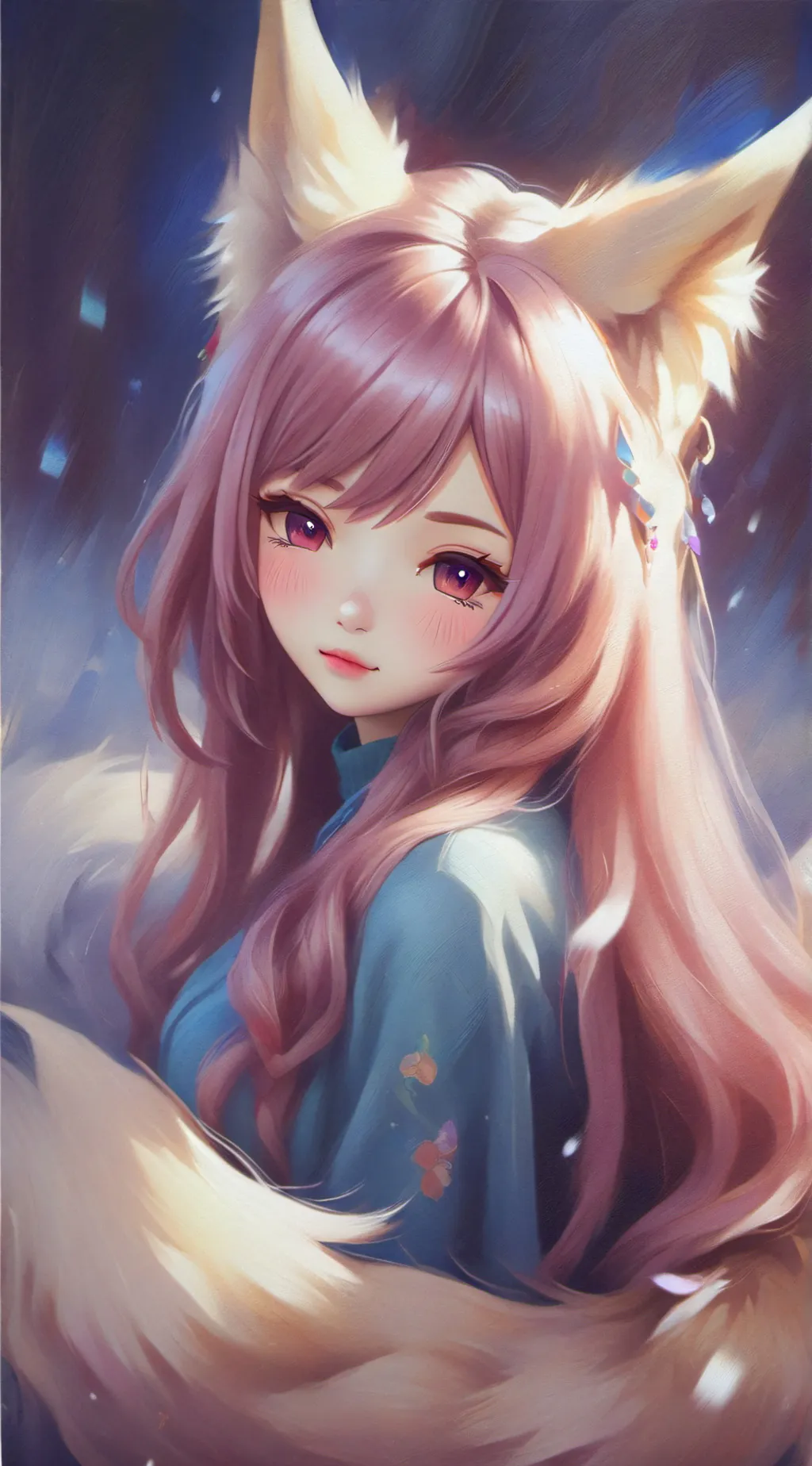 ai character: inksie vtuber background