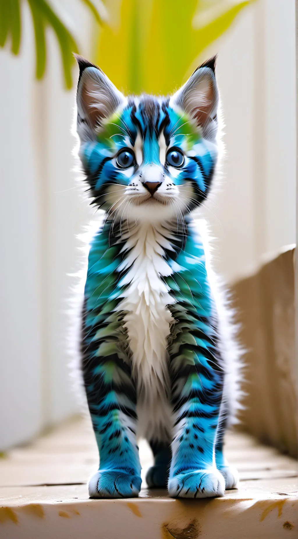 ai character: Earth as a kitten background