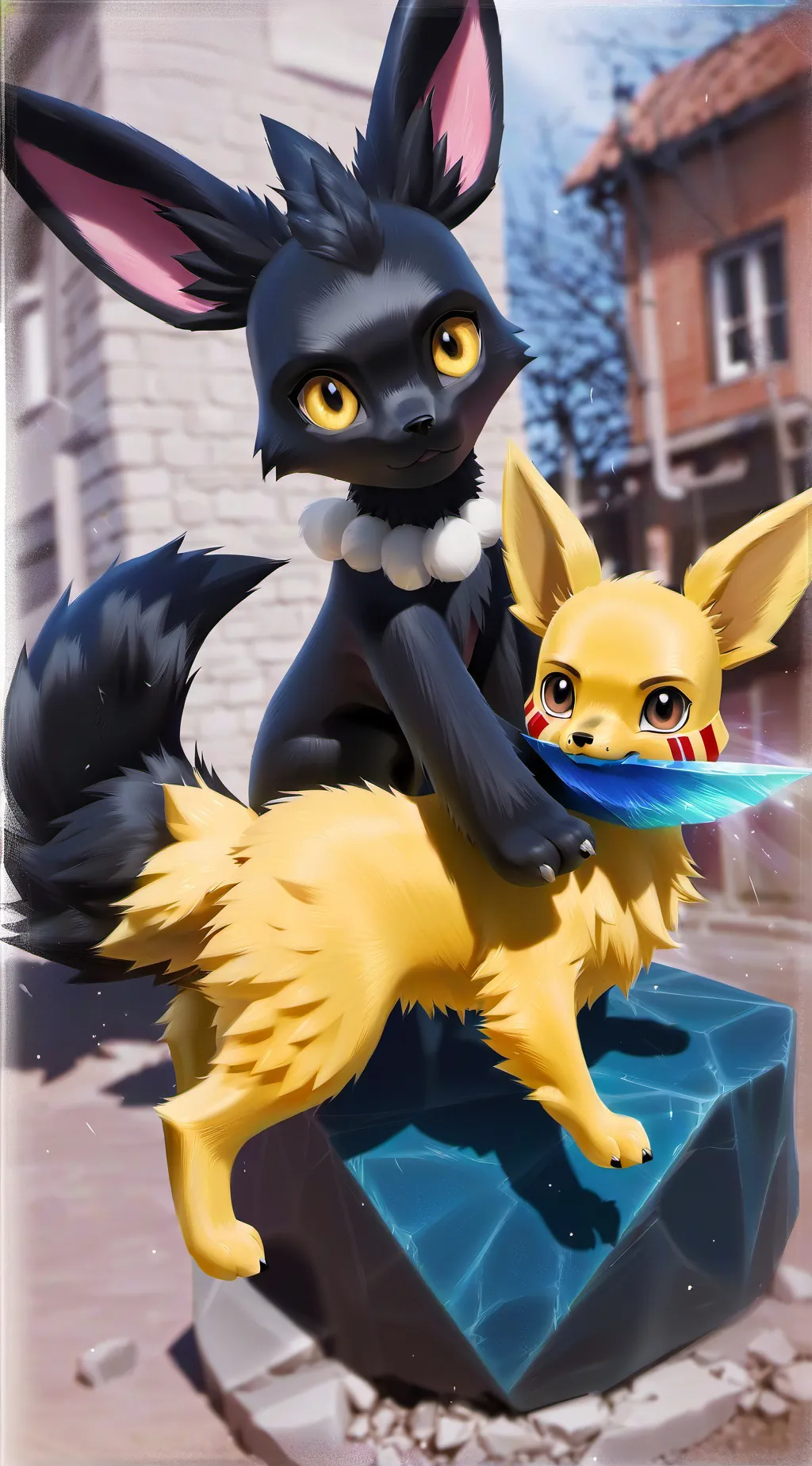 ai character: umbreon attack jol background