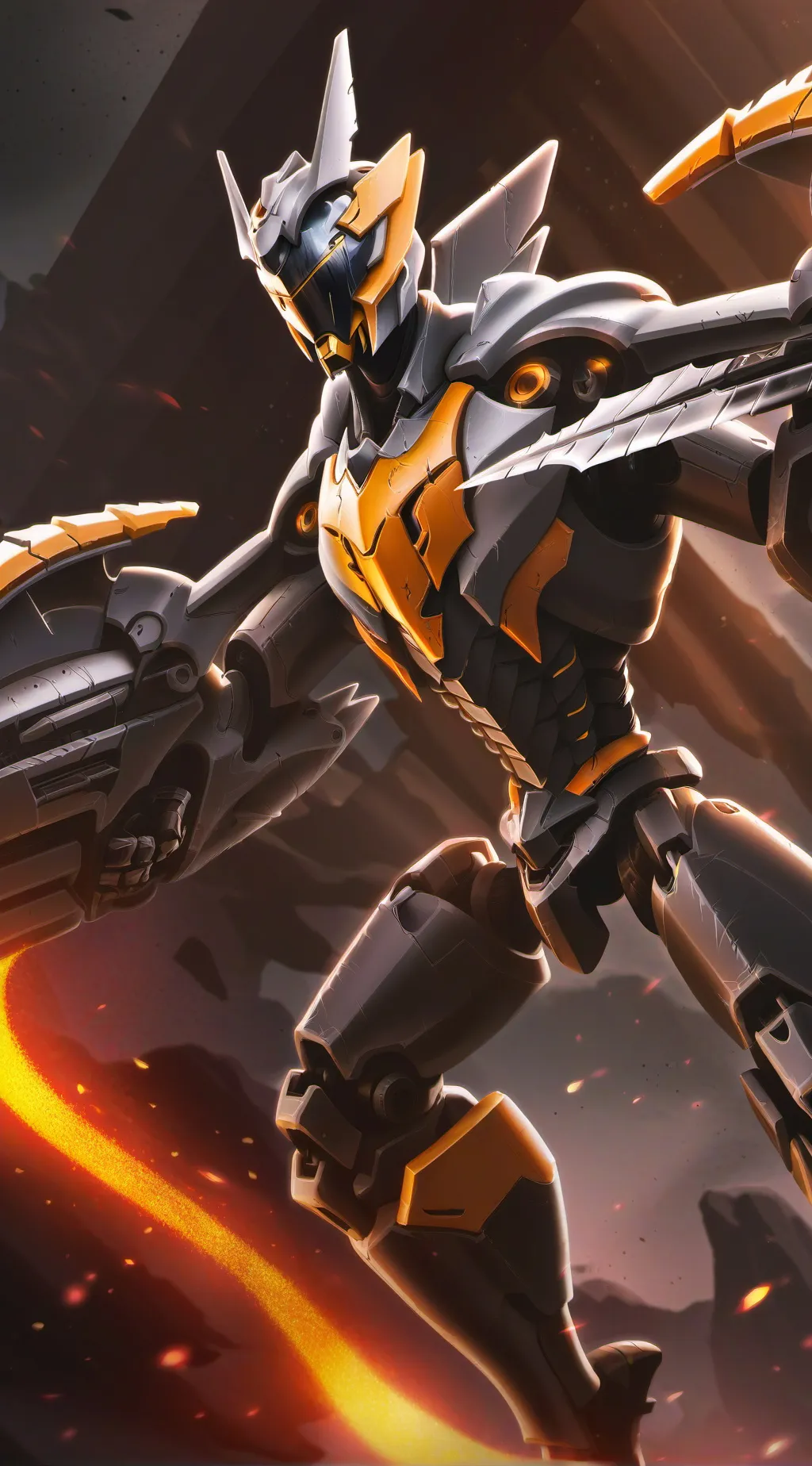 ai character: murder drone E9 background