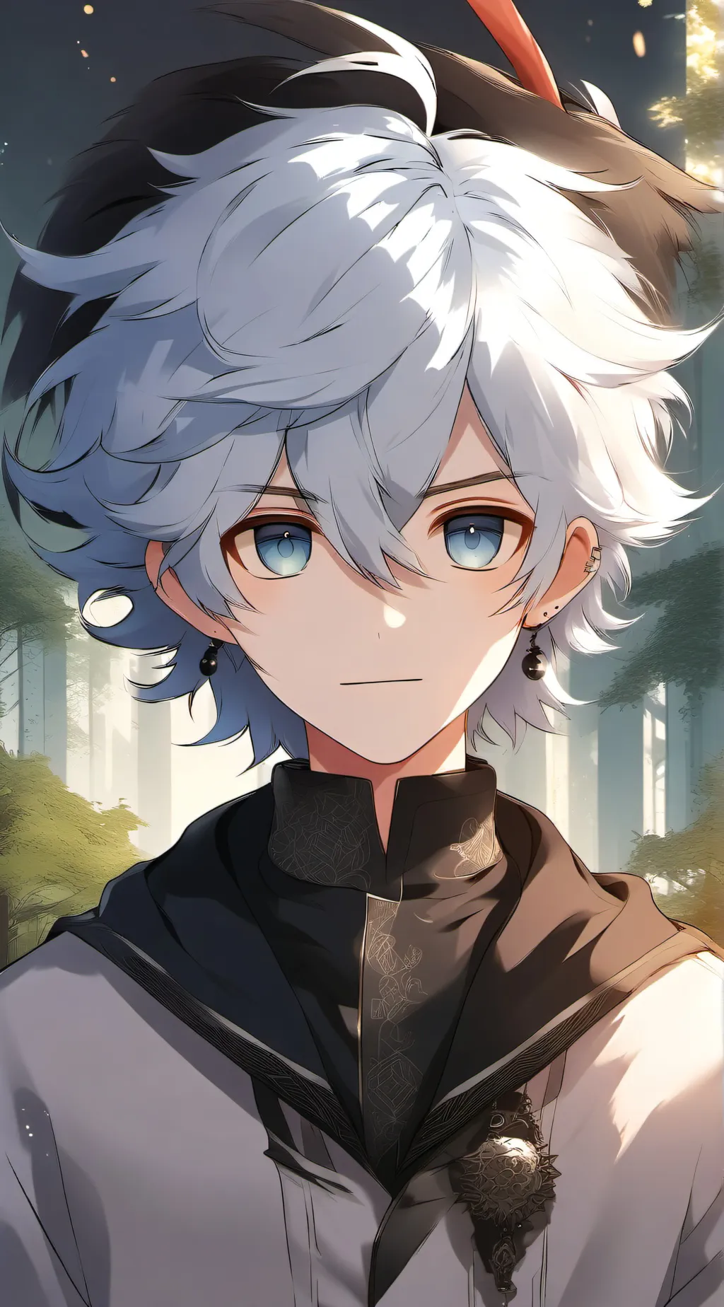 ai character: shigaraki🖤💙🤍 background