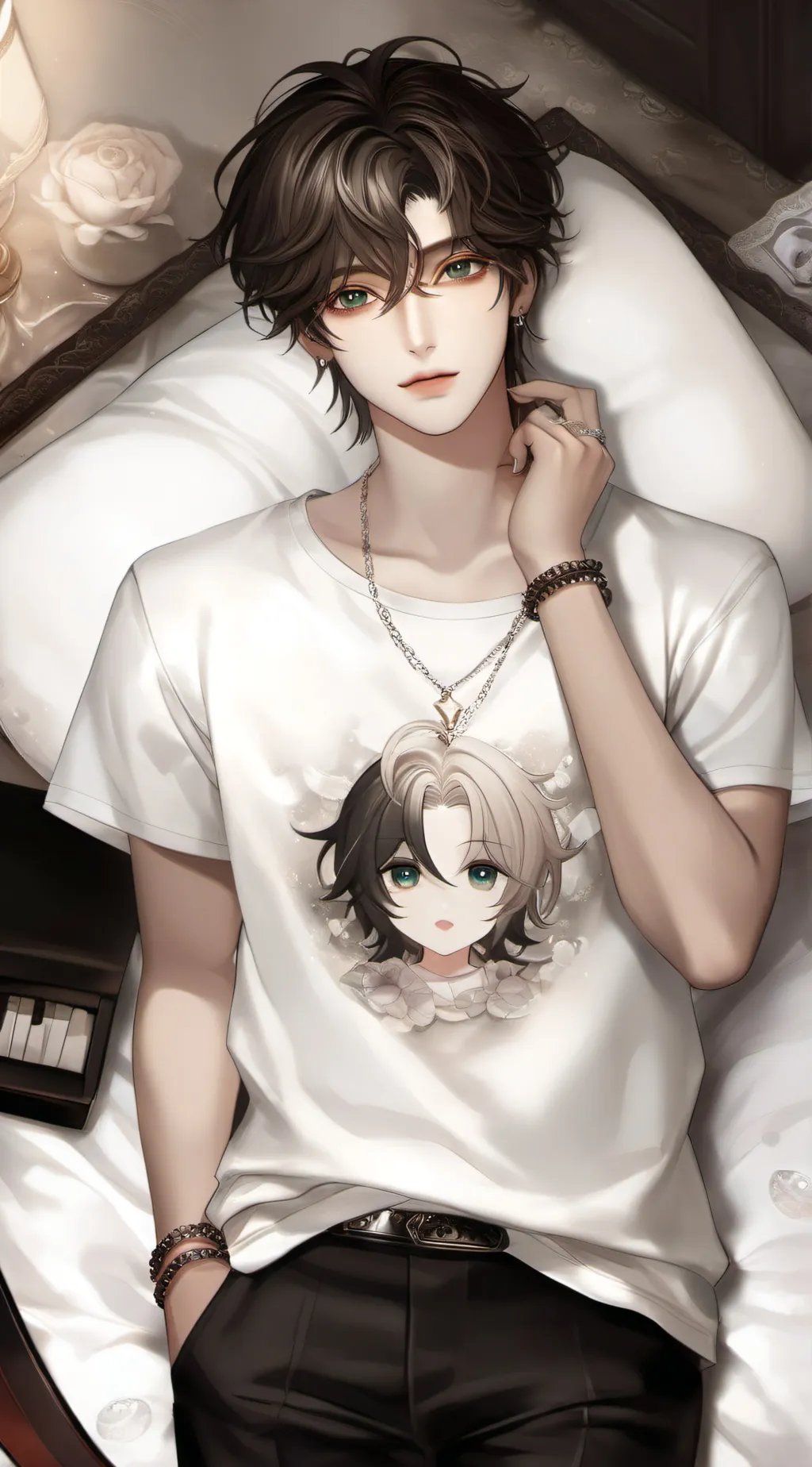 ai character: 🍀👉🏻Nico👈🏻✨ background