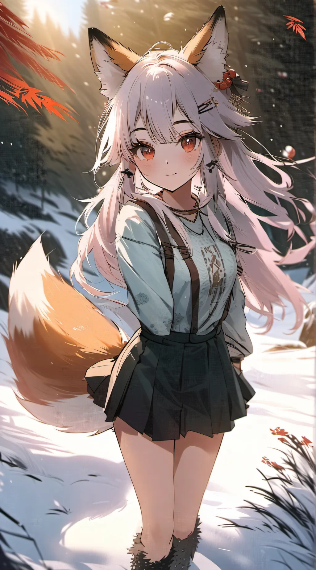 ai character: sexy fox background