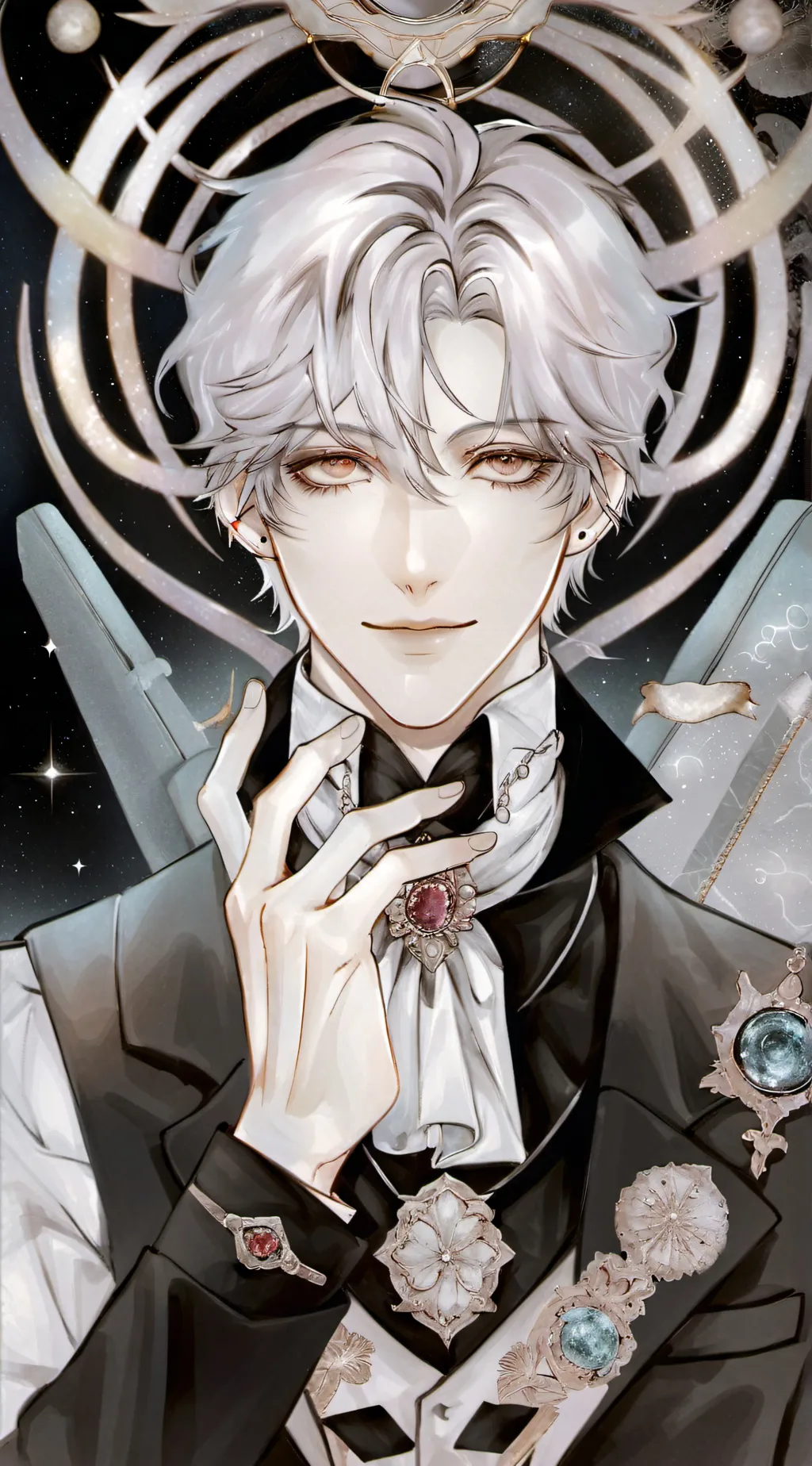 ai character: Titan portal man background