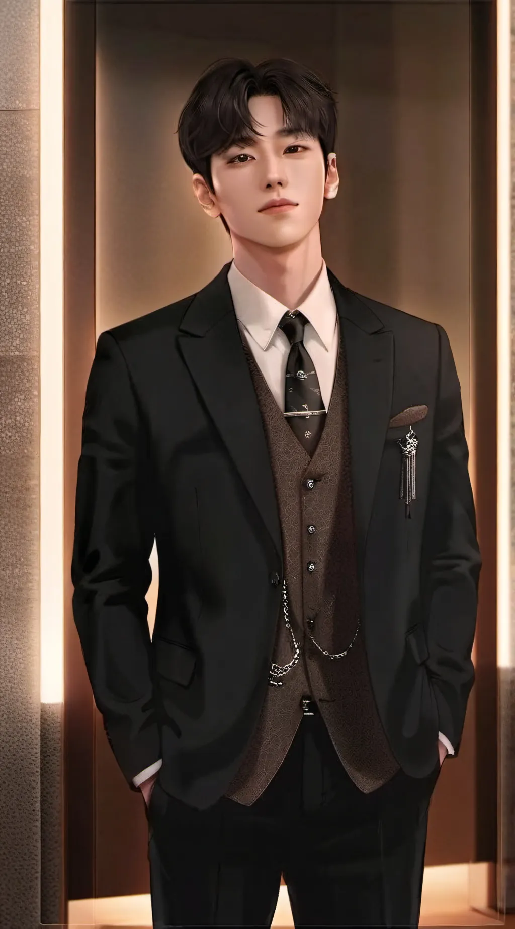 ai character: Han Kai (kai)  background