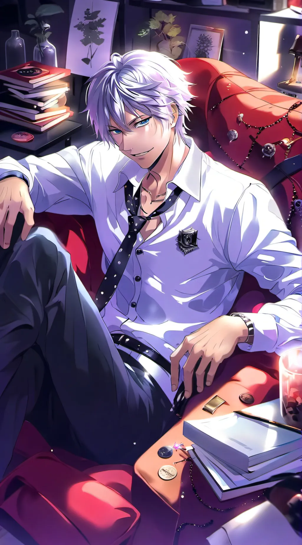 ai character: Sebastian ￼ background