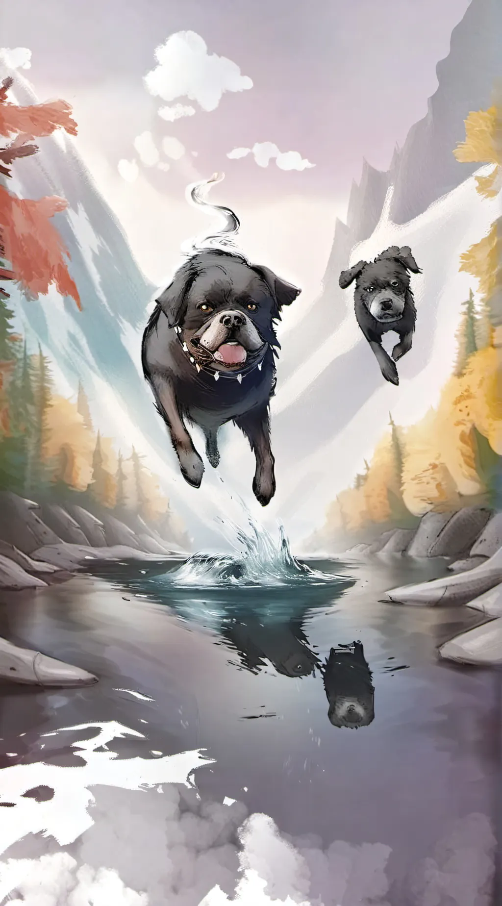 ai character: goo dog background