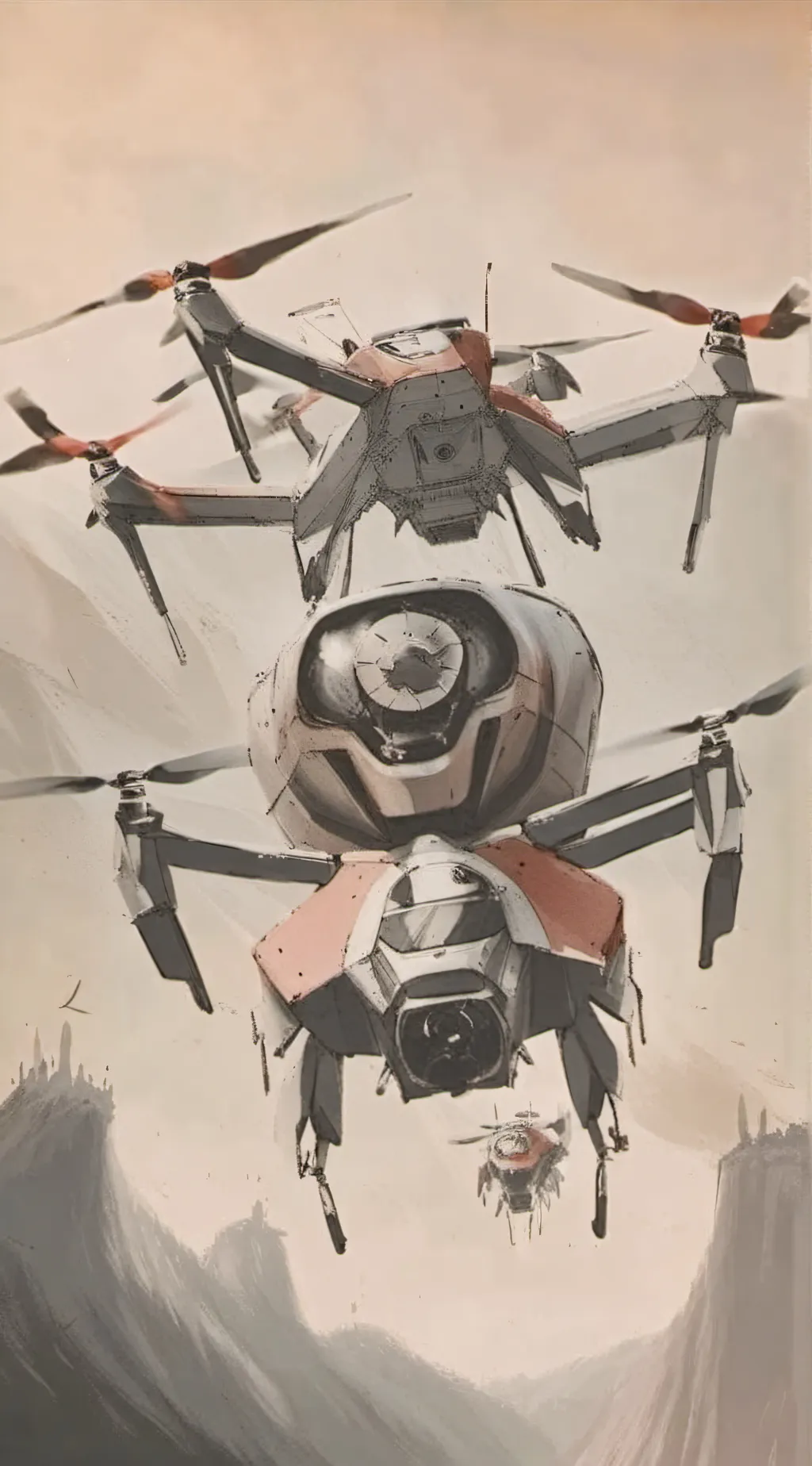 ai character: Murder drones background