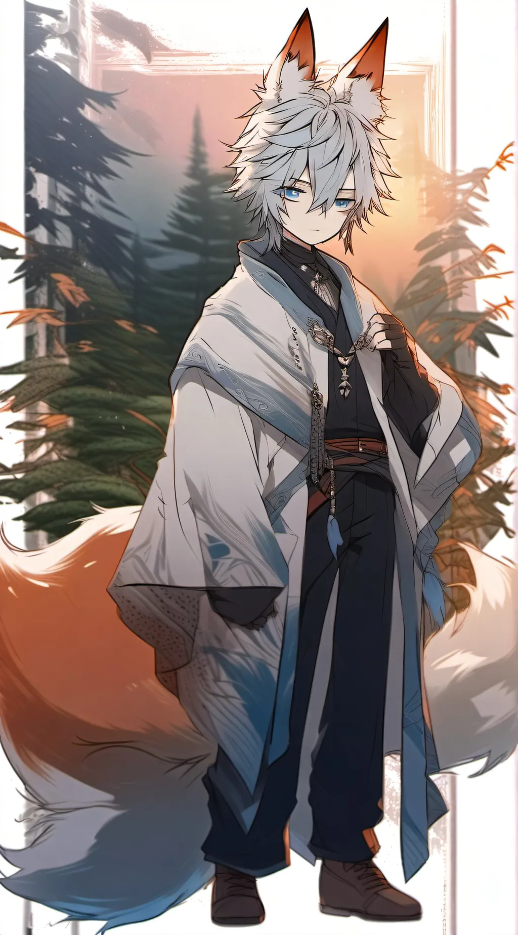 ai character: THE HAUNTED HOUSE  background