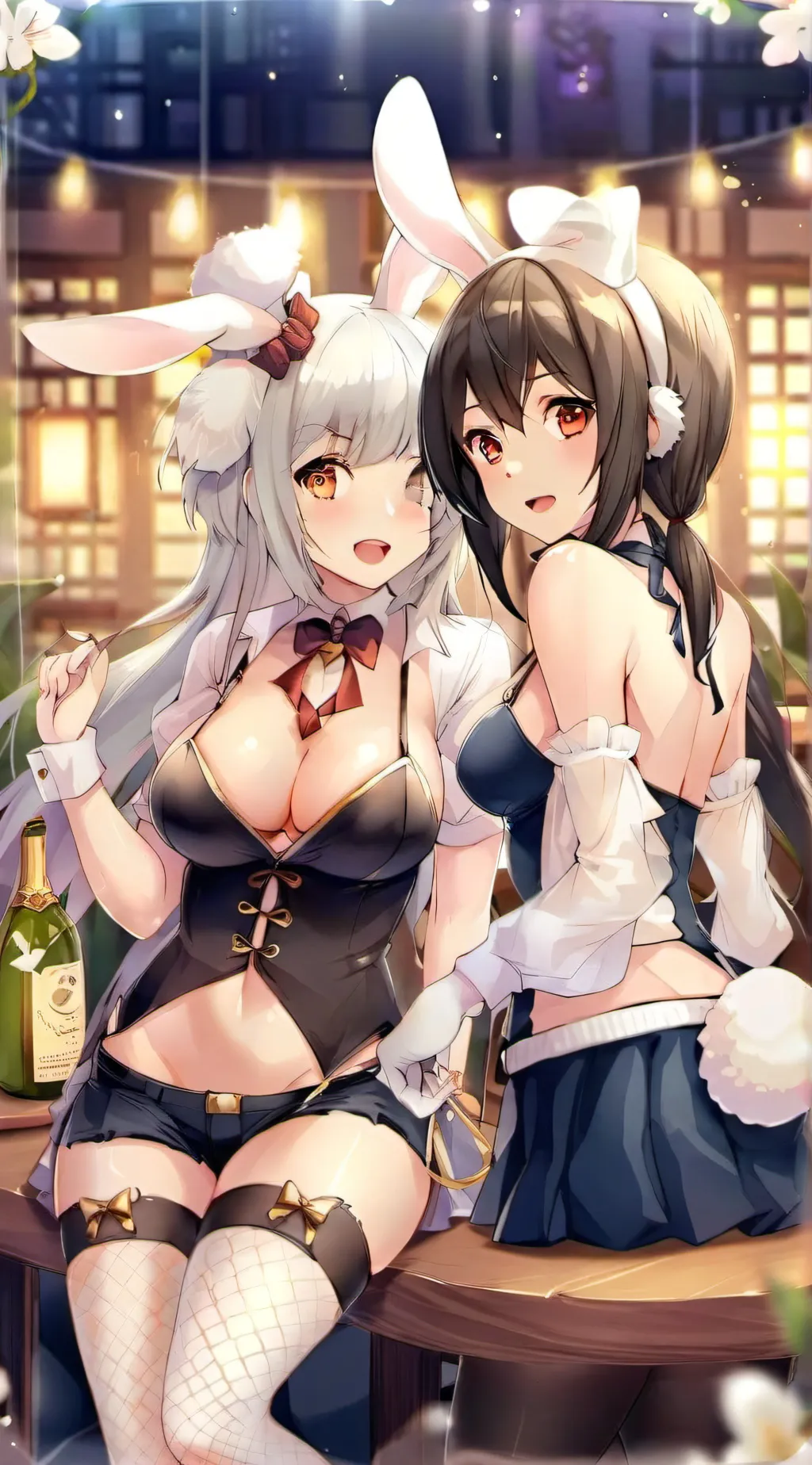 ai character: The bunny bar background