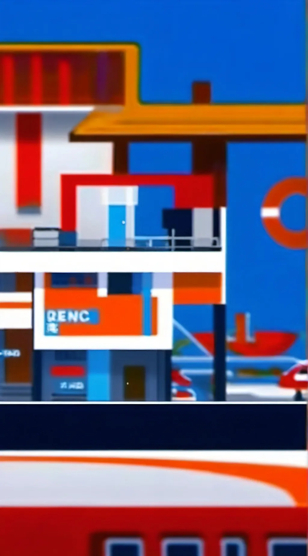 ai character: super truck background