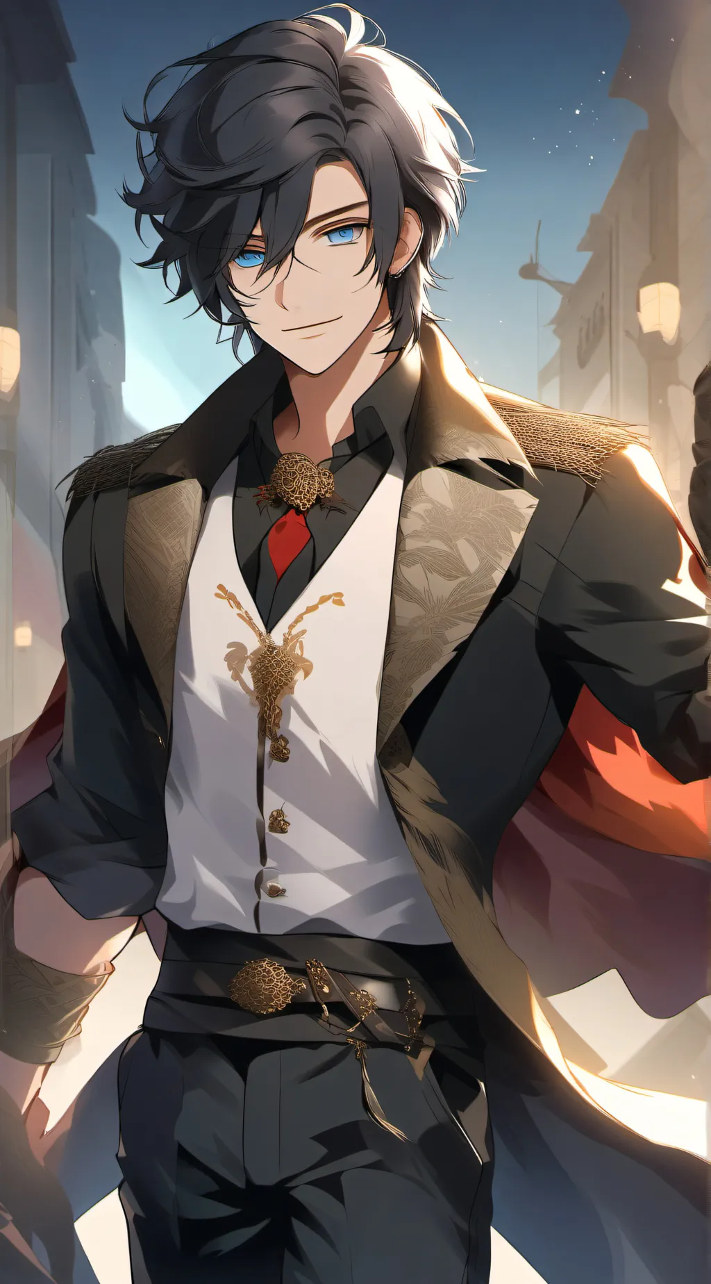 ai character: Sebastian sterling background