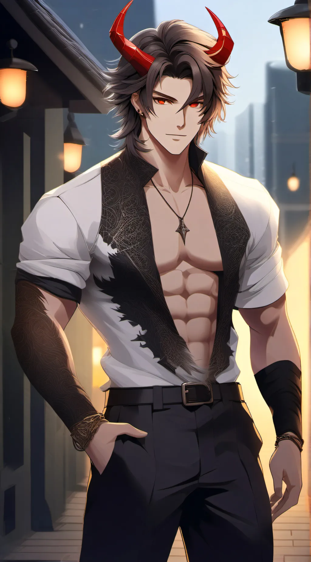 ai character: ᗩᒎIᗷᗩ background