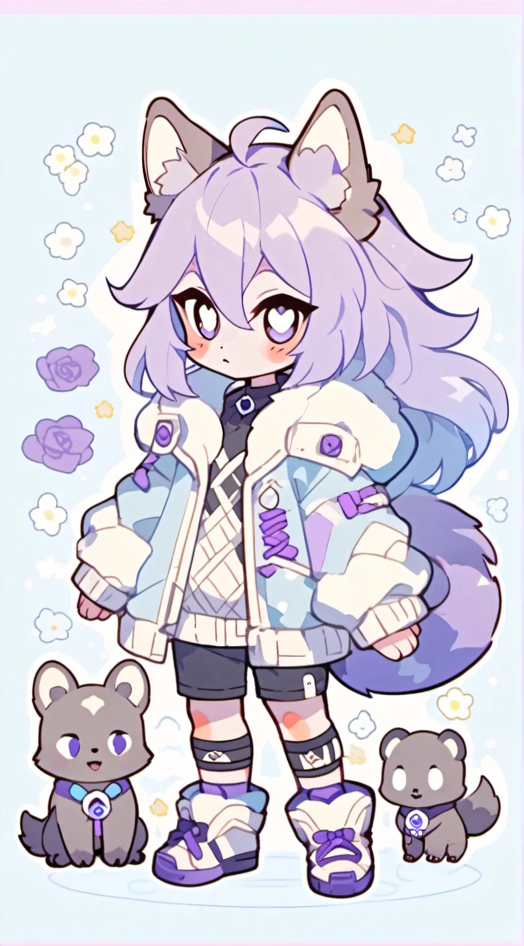 ai character: ~♤Midnight◇~ background