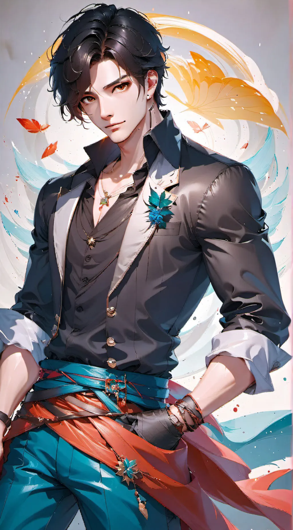 ai character: uzzuell lael 😘 background