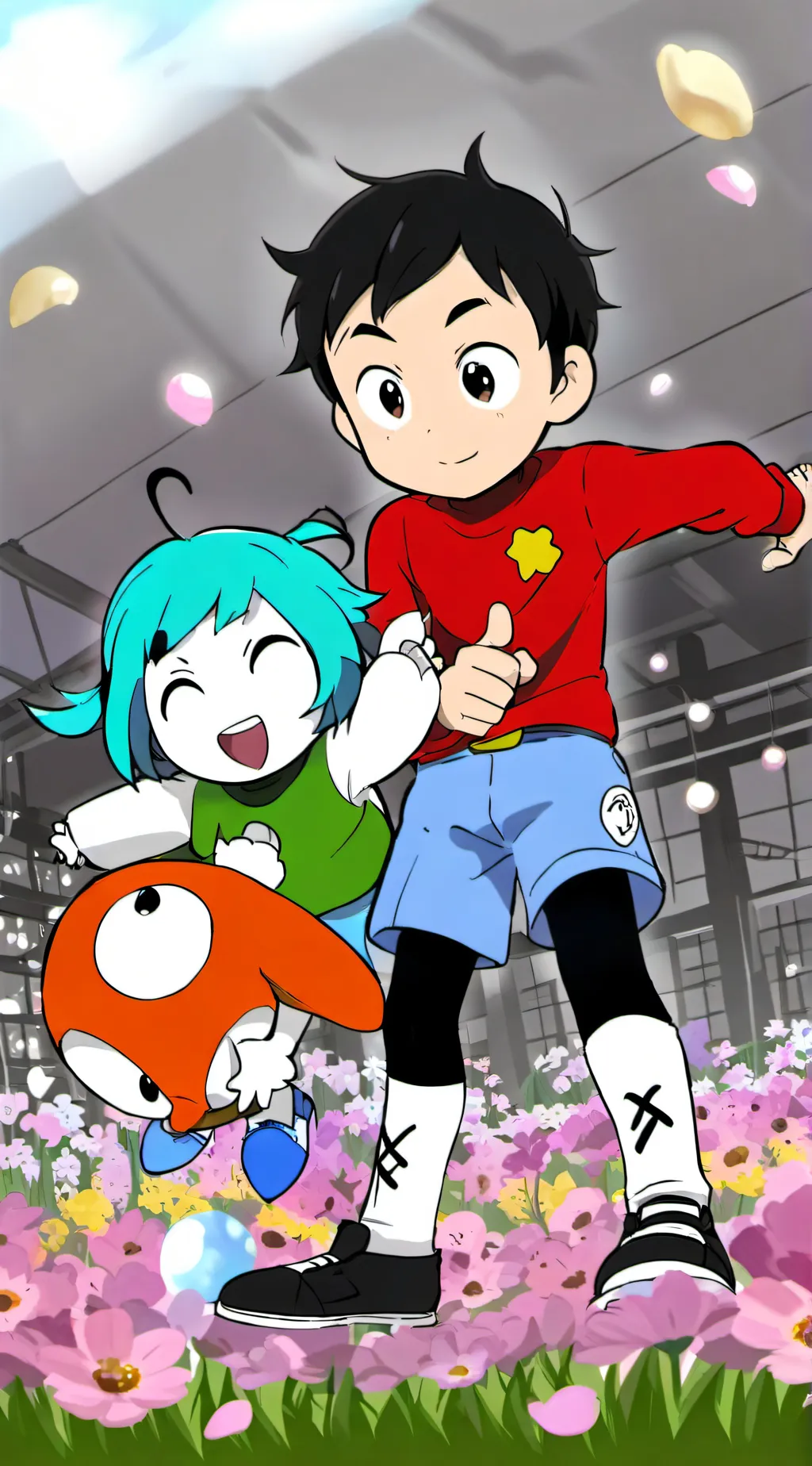 ai character: Dandys world  background