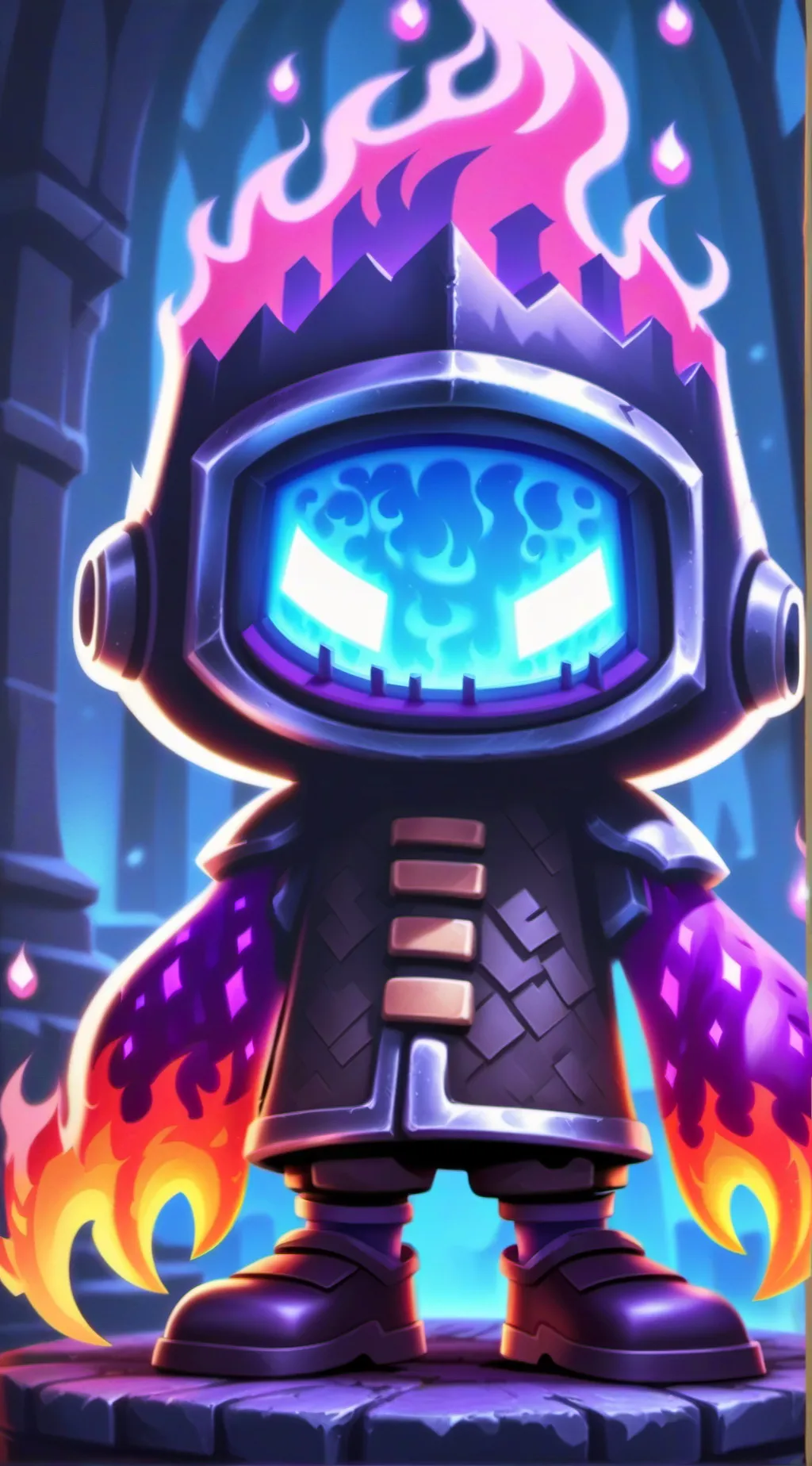 ai character: Firey background