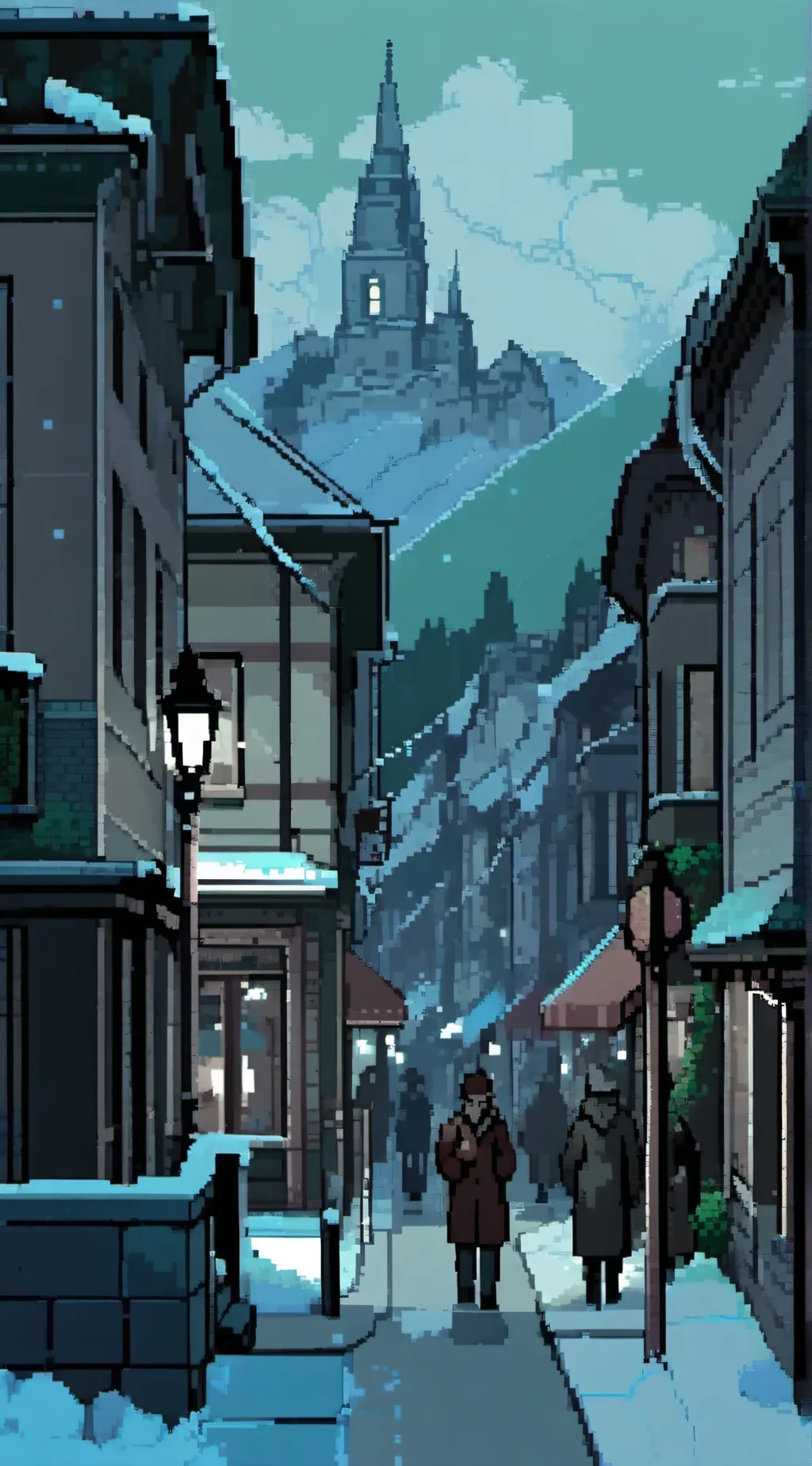 ai character: Windy night background