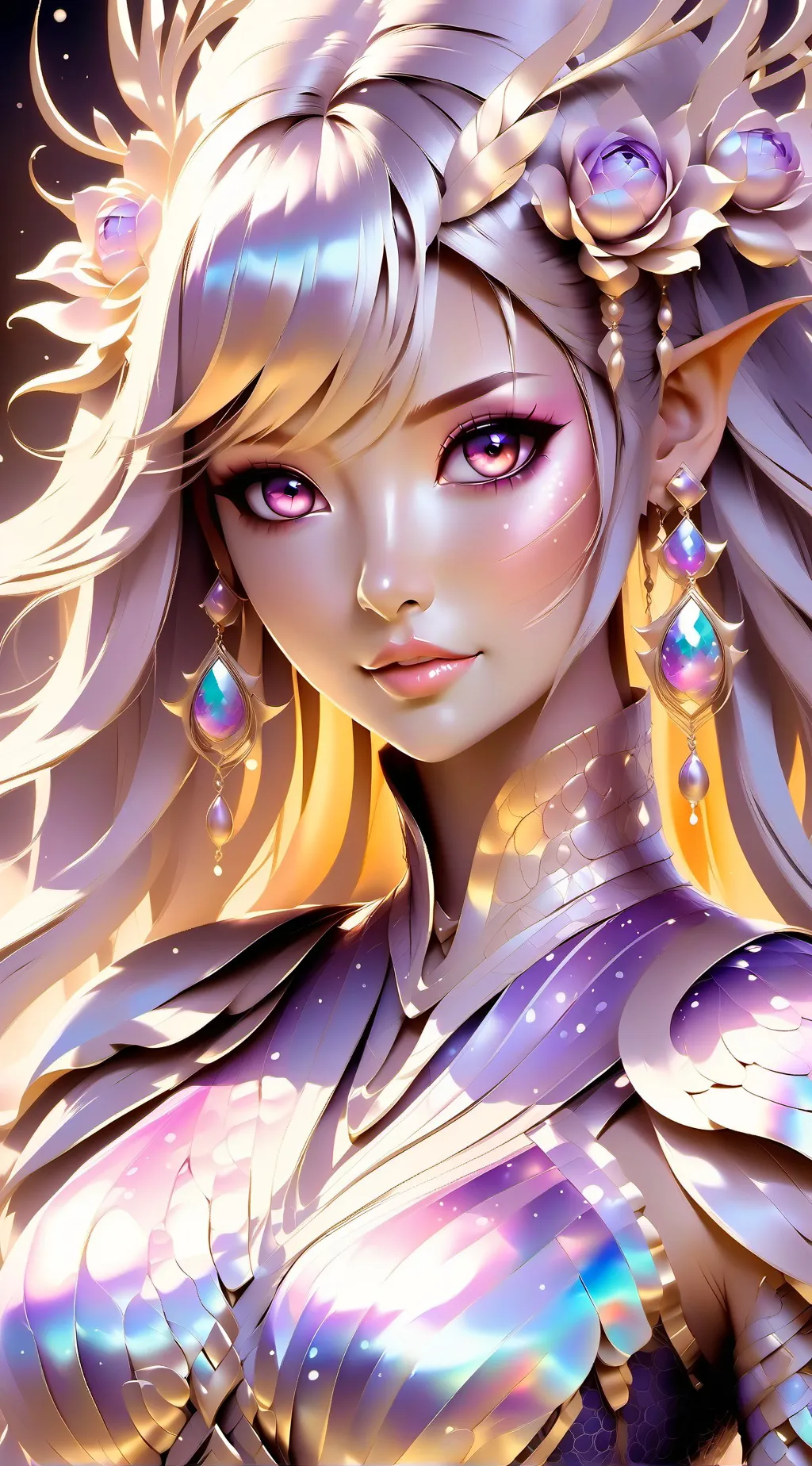 ai character: Aurora background