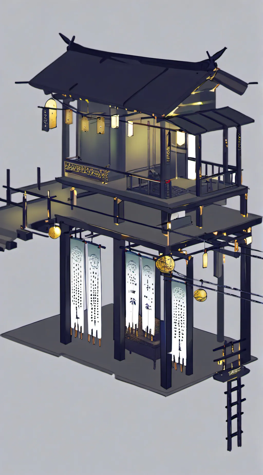 ai character: lost city background