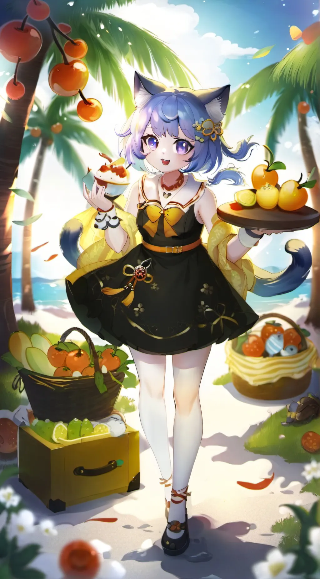 ai character: uwu cats background