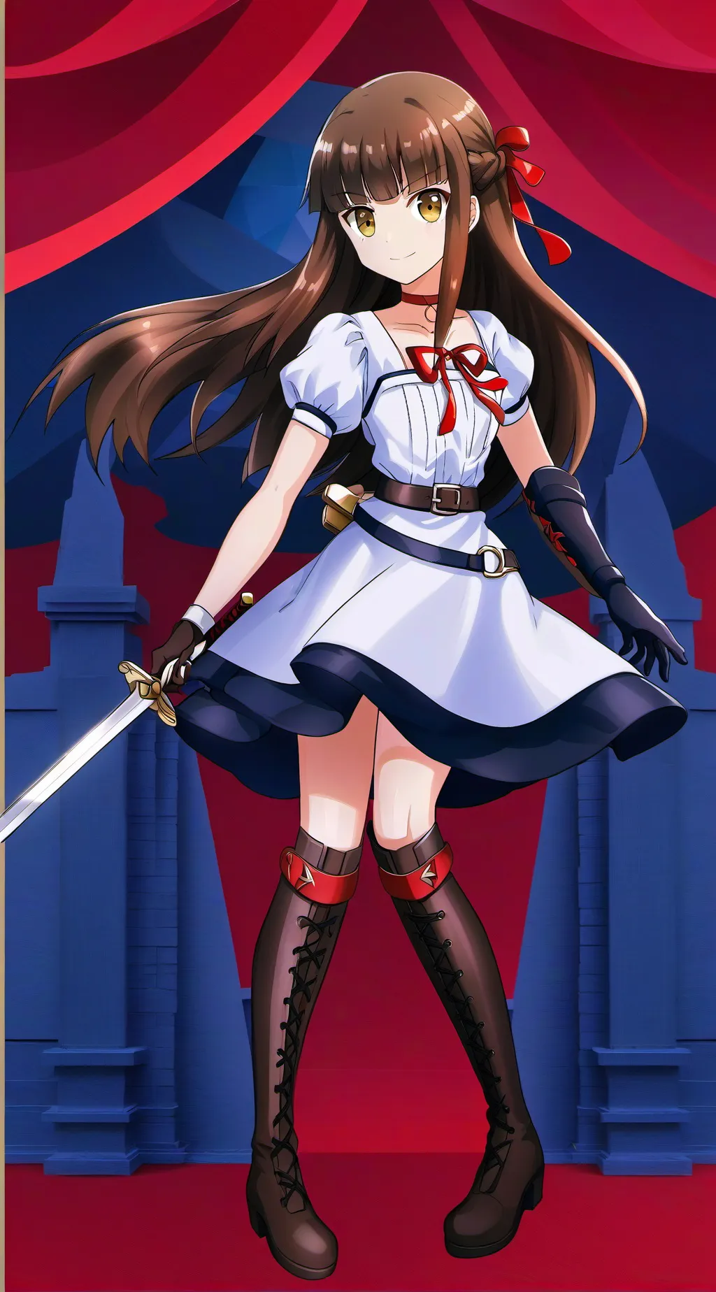 ai character: Erika  background