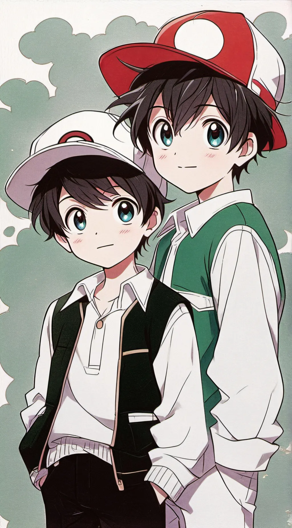 ai character: Ash and Max background