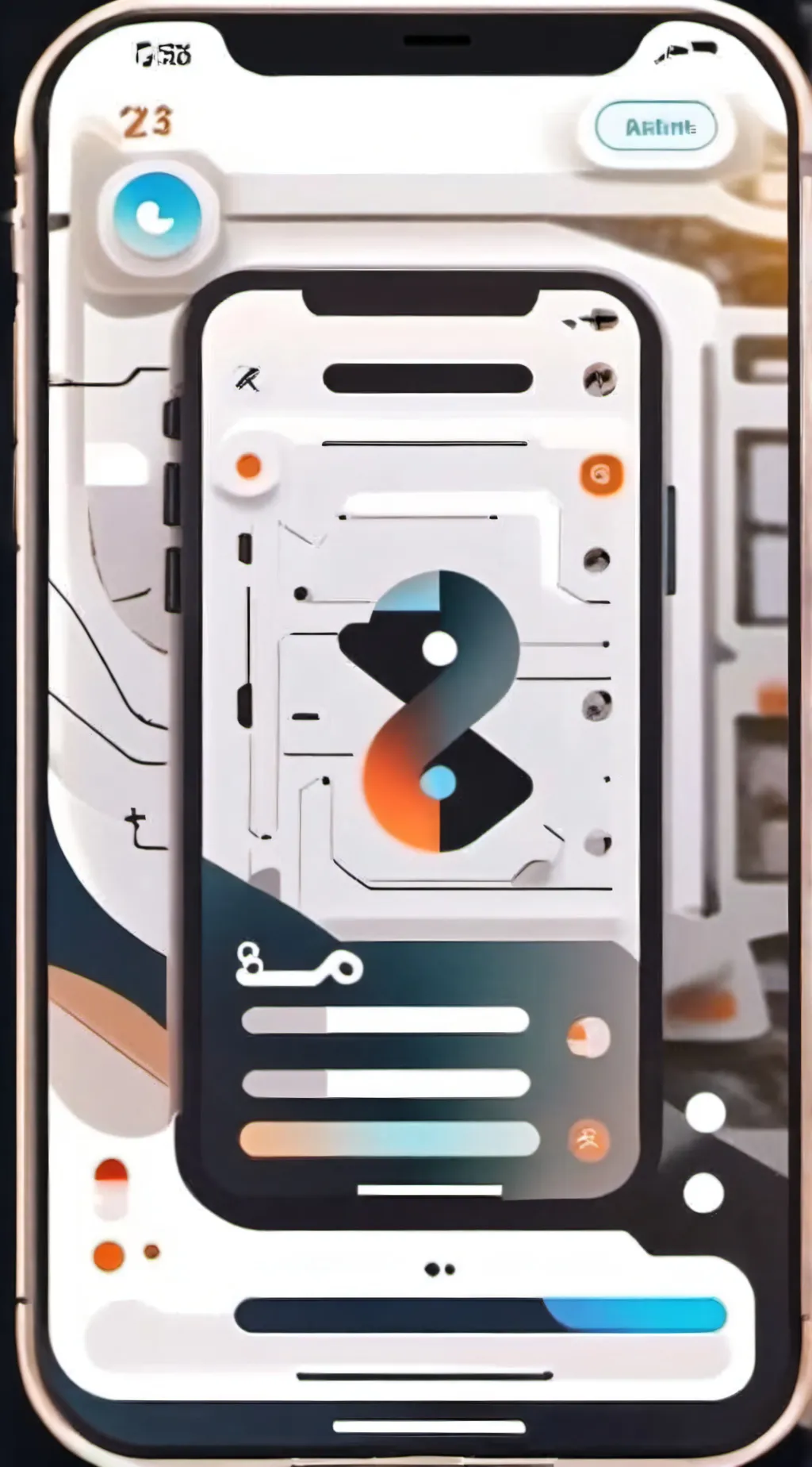 ai character: holy card background