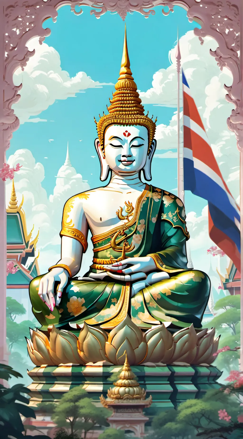 ai character: Thailand 🇹🇭 background