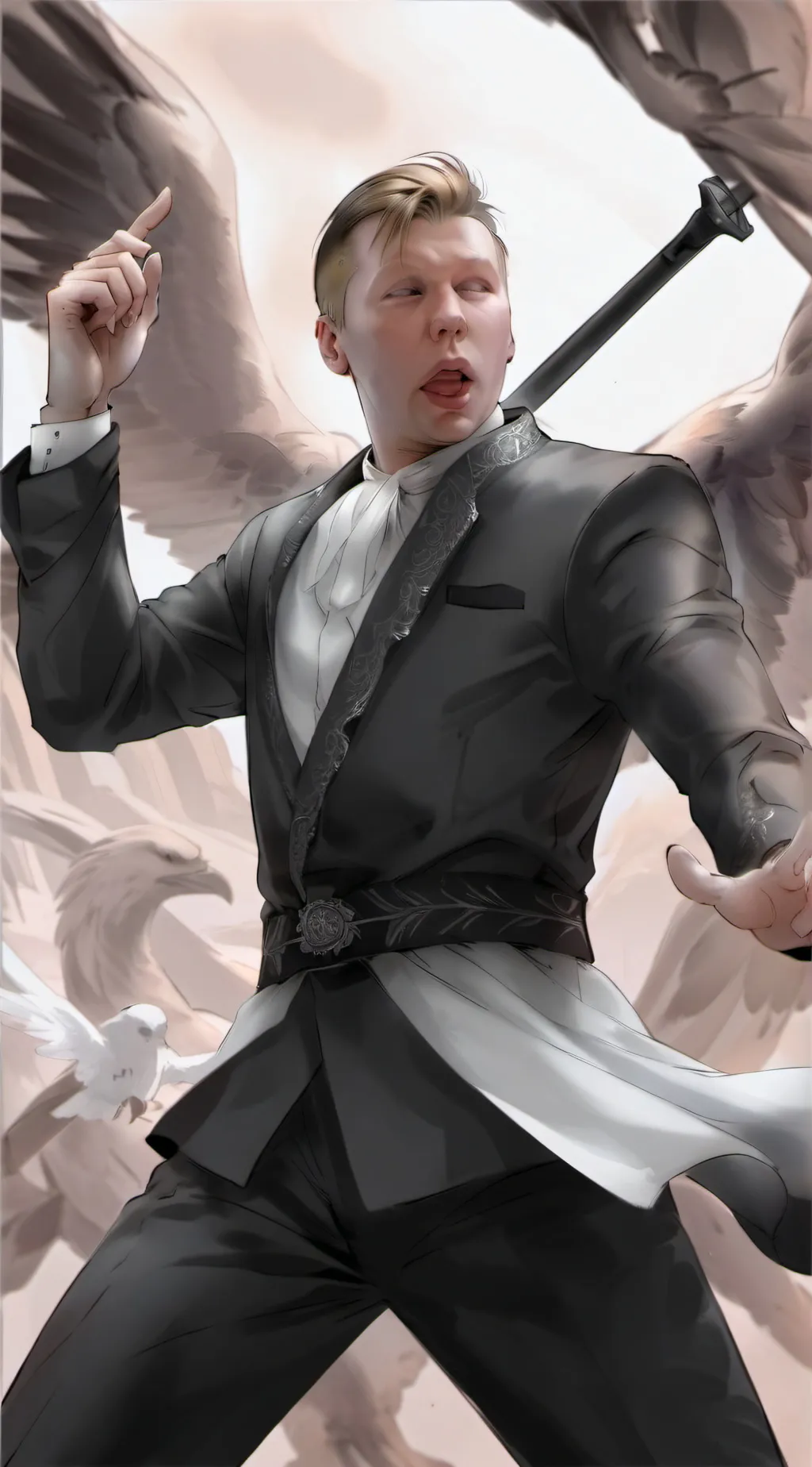 ai character: Валера х#й background