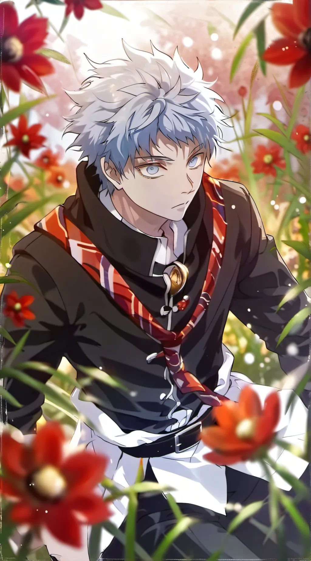 ai character: JJK CHRISTMAS! background