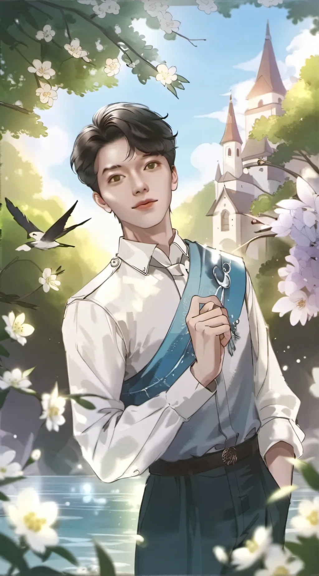 ai character: Alexander  background