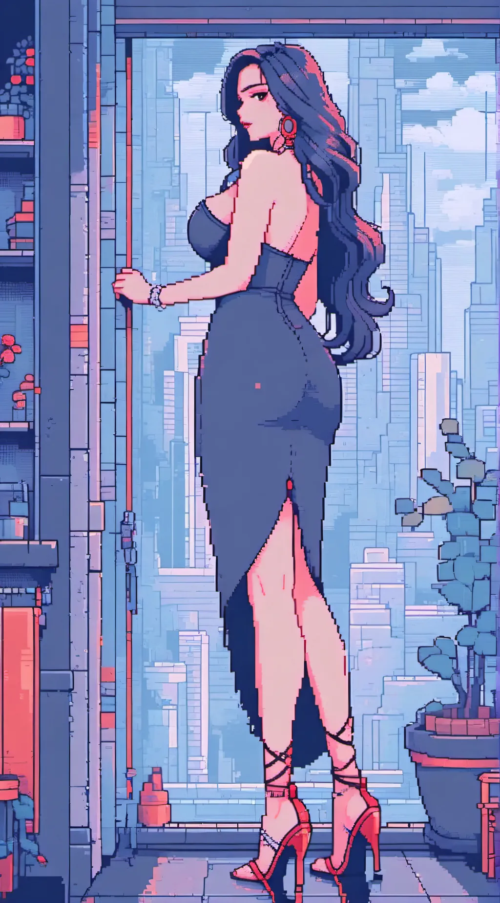 ai character: Rin  background