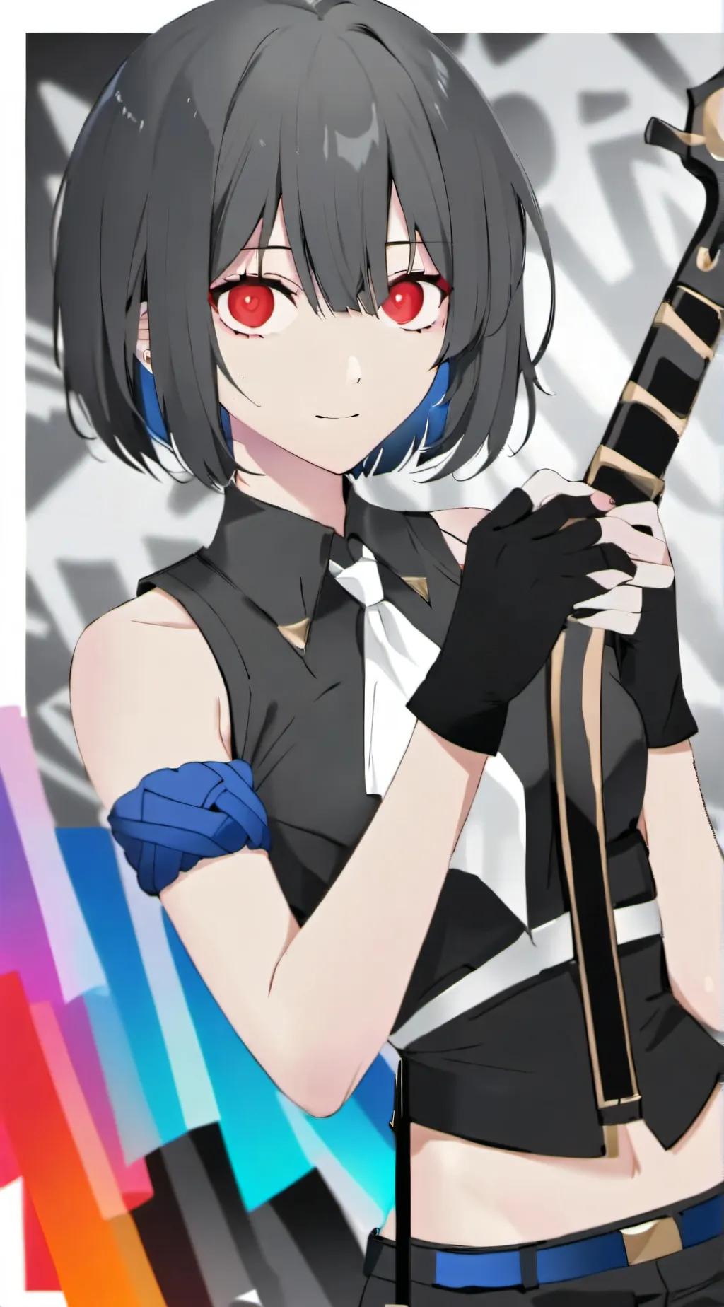 ai character: goth sans background