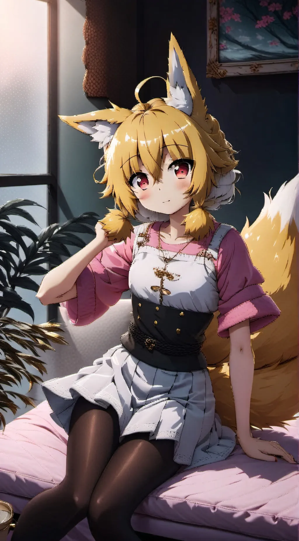 ai character: Serena Mizuno  background