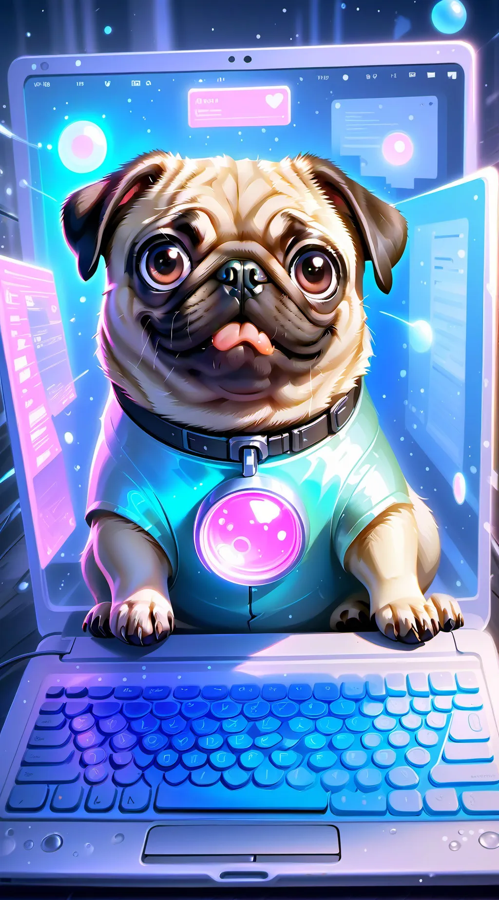 ai character: Byte background