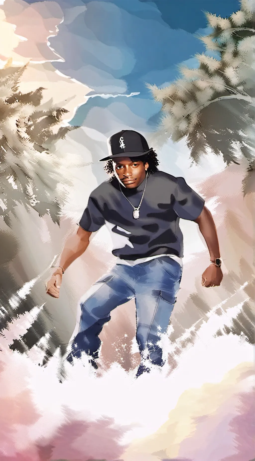 ai character: Eazy-E background