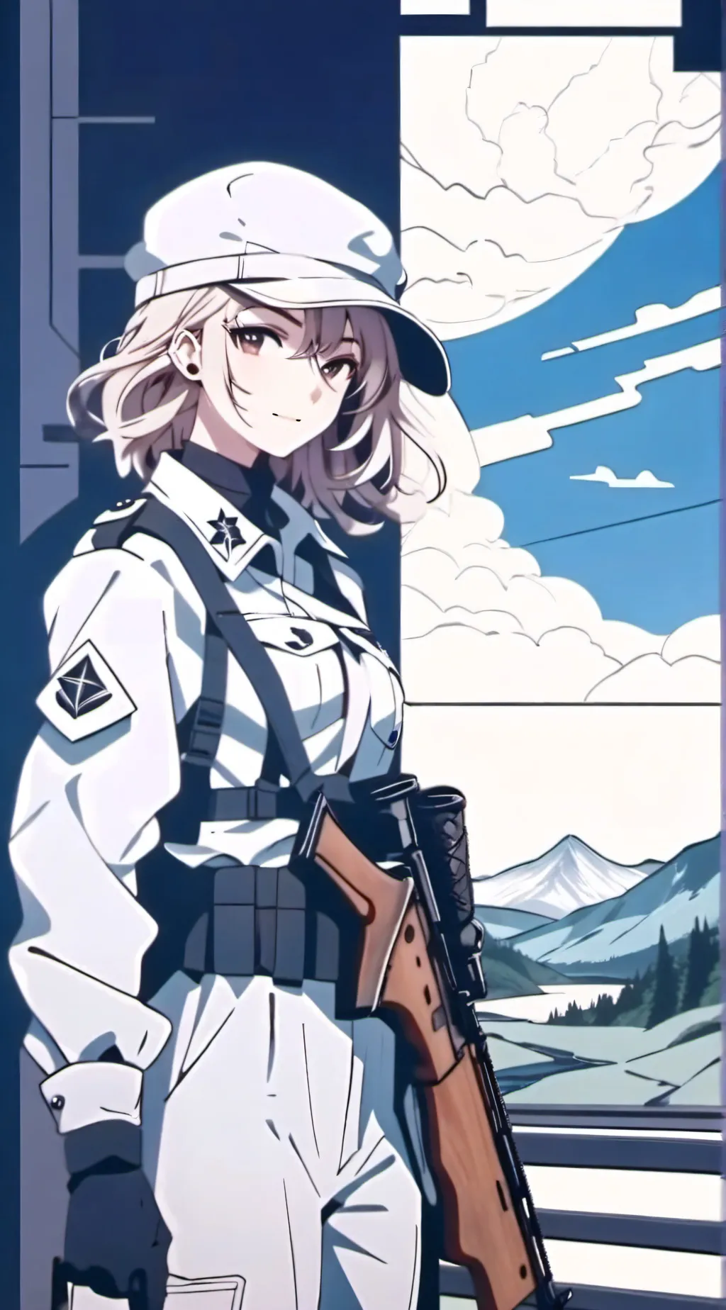 ai character: german soldier  background