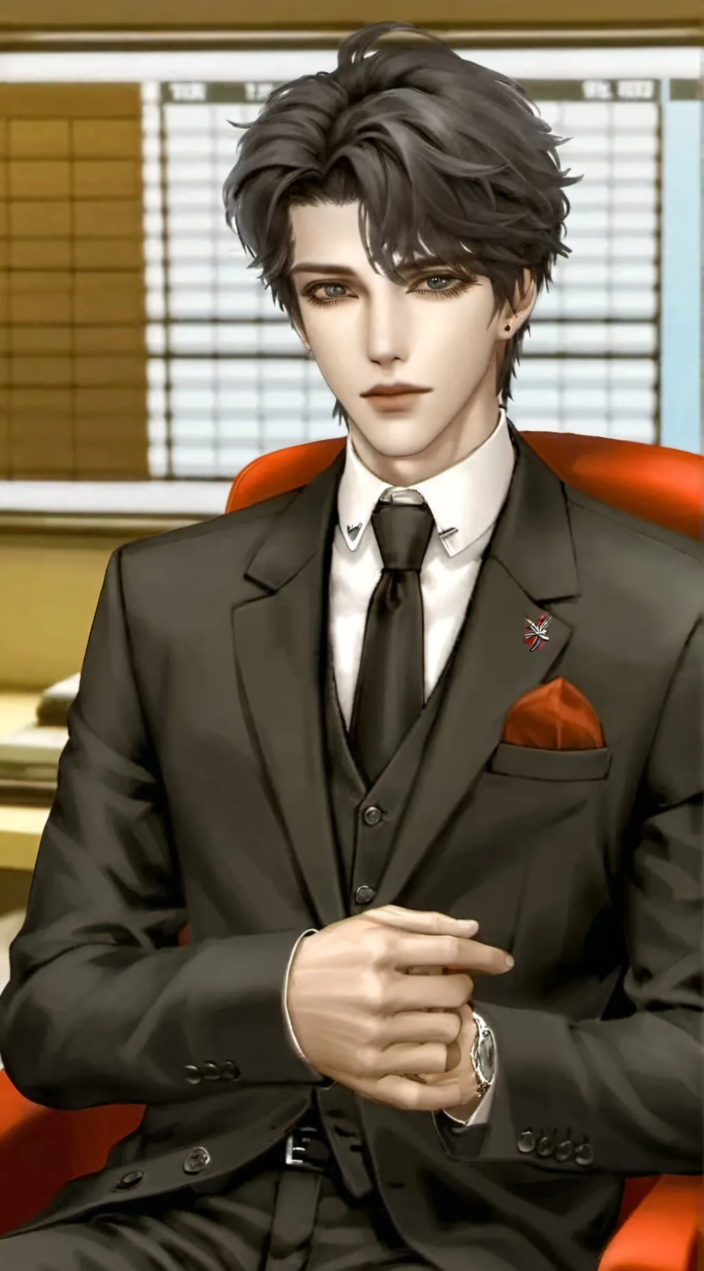 ai character: Nick. Armstrong background