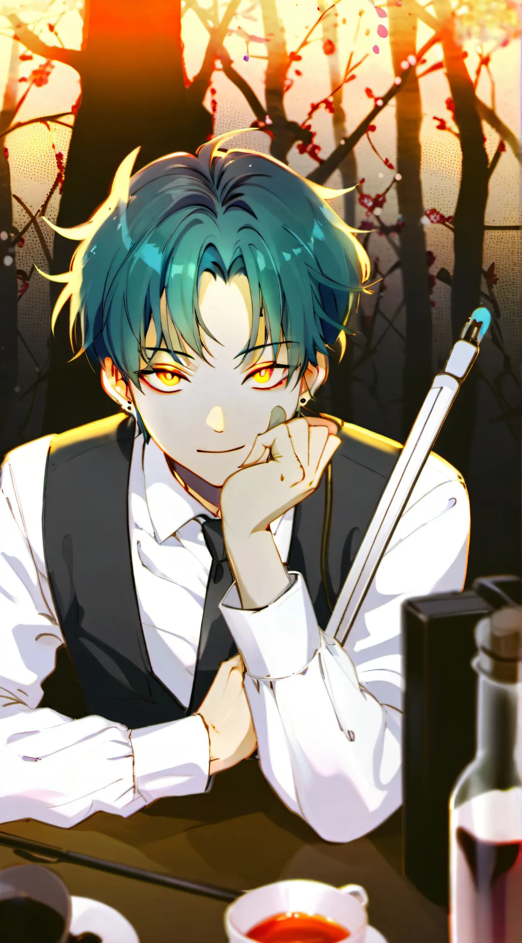 ai character: Steve  background