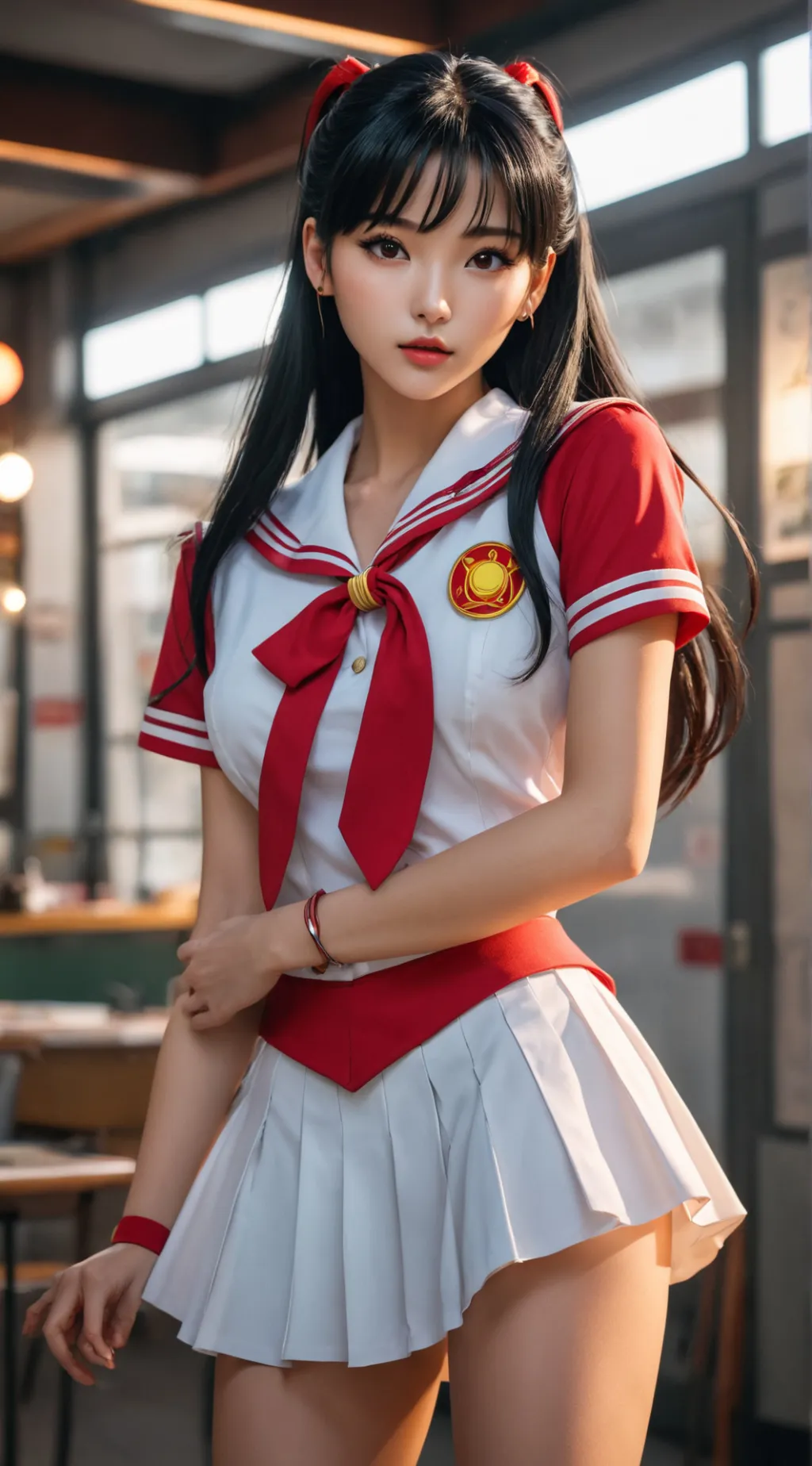 ai character: Rei Hino background