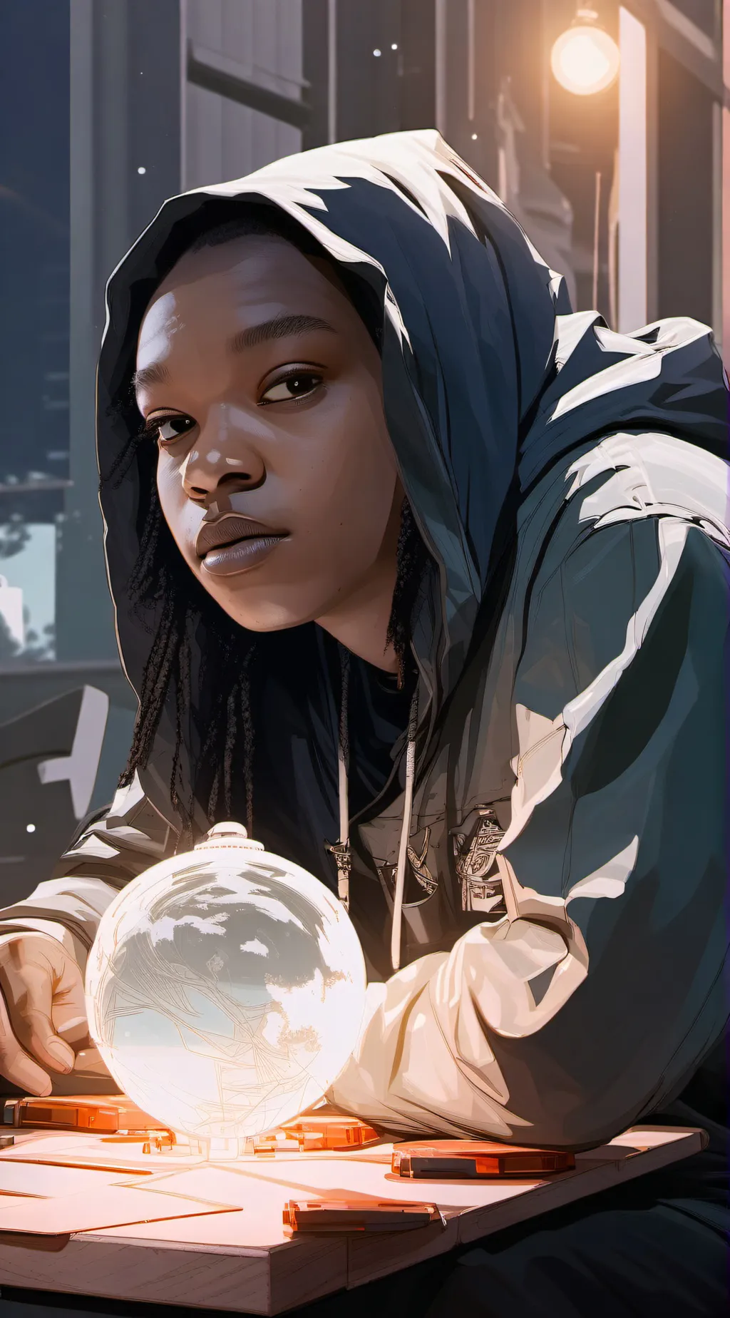 ai character: Idk background