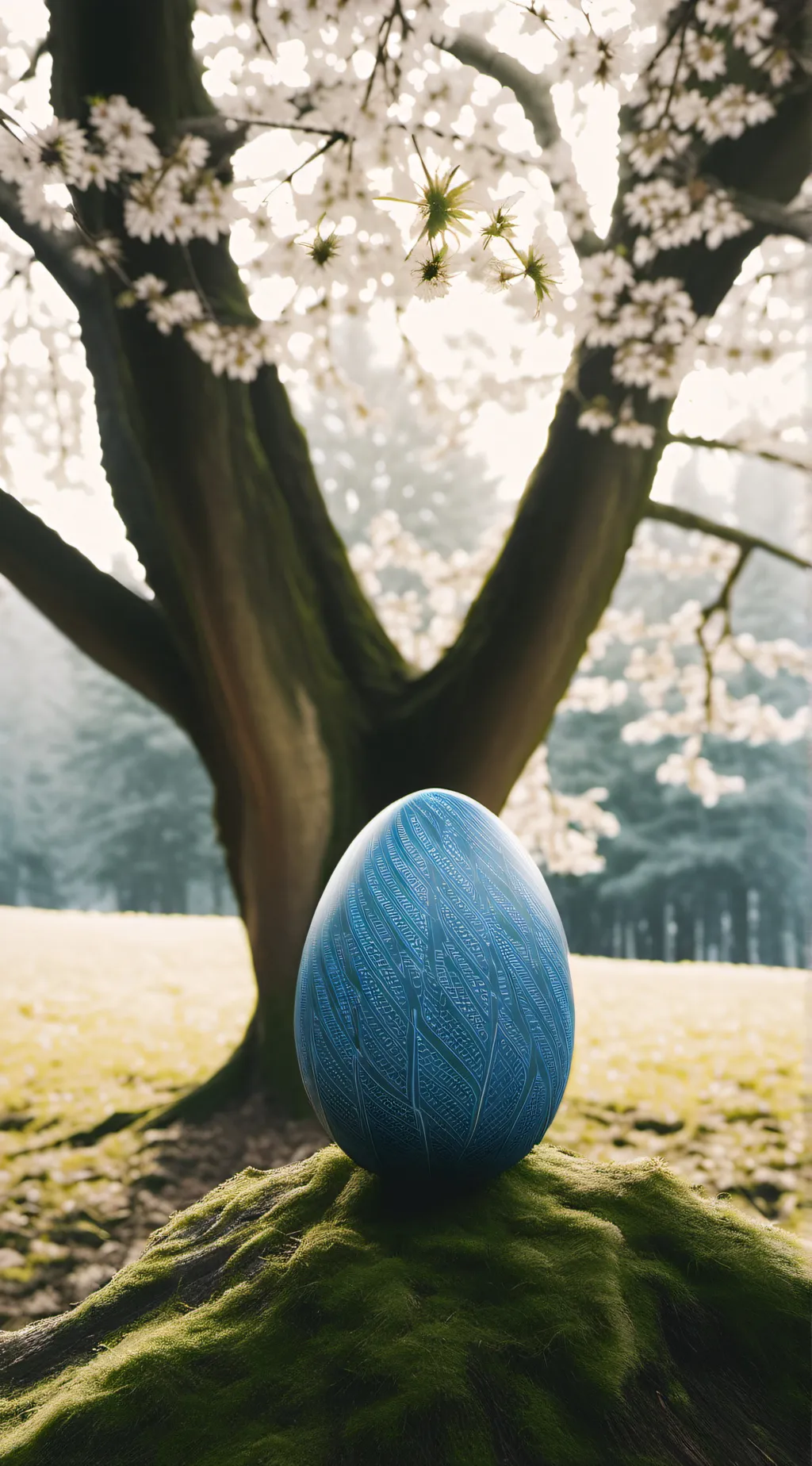 ai character: Unhatched egg background