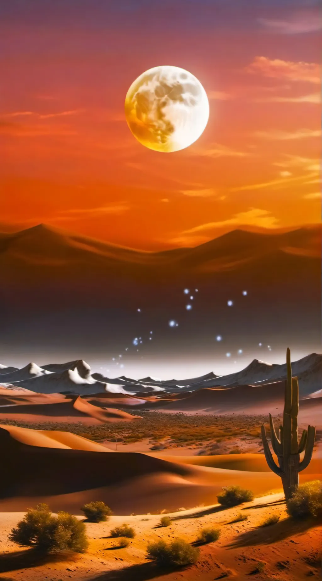 ai character: desert story-* background