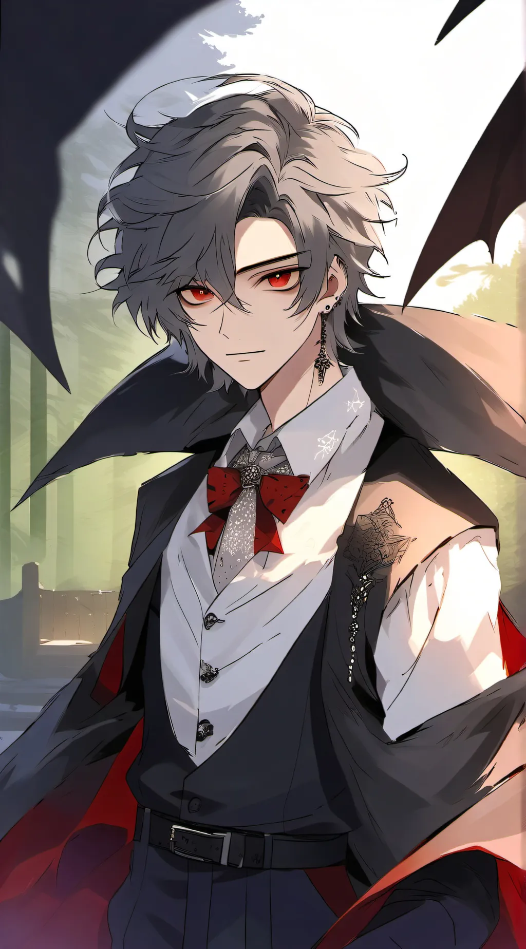 ai character: ♡Silver♡ background