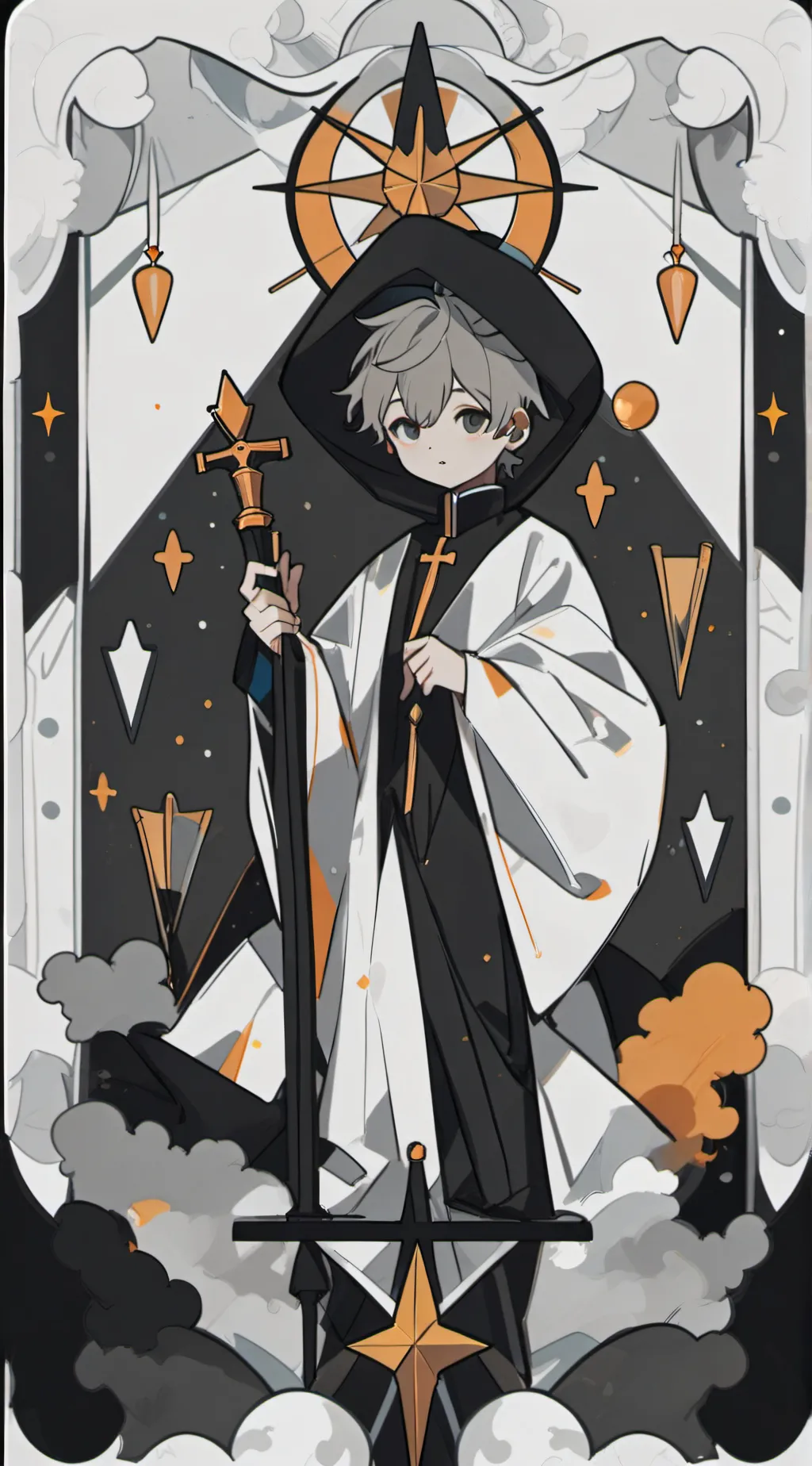 ai character: kale background